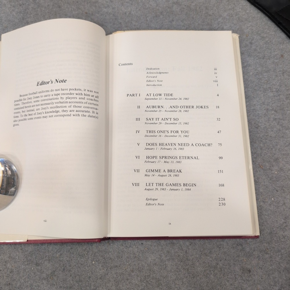 In Good Hands Joey Jones Alabama Football Bear Bryant First Edition 1985 Book - Picture 4 of 4
